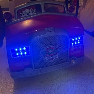 Paw patrol power ride on fire truck